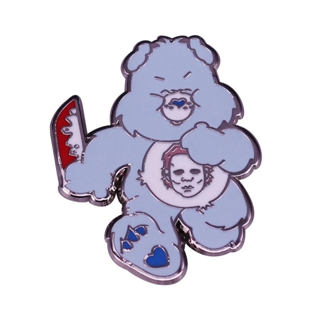 Killer Care Bear Horror Movie Enamel Pin